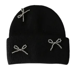 Hats*Boogzel Clothing Bow Pearl Beanie Hat