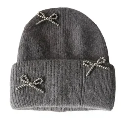 Hats*Boogzel Clothing Bow Pearl Beanie Hat