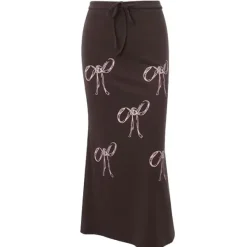 Skirts*Boogzel Clothing Bow Print Maxi Skirt