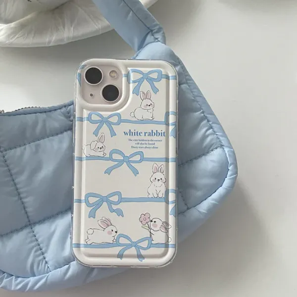 Iphone Cases*Boogzel Clothing Bow Rabbit iPhone Case White