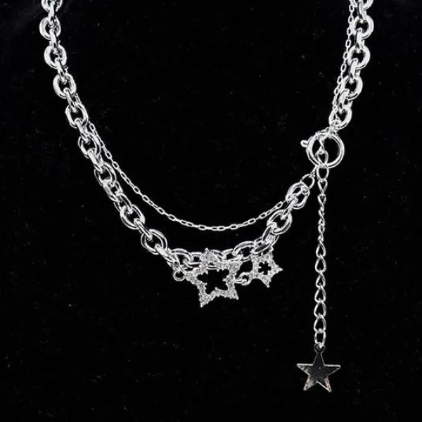 Necklaces & Chokers*Boogzel Clothing Bright Falling Stars Chain Necklace