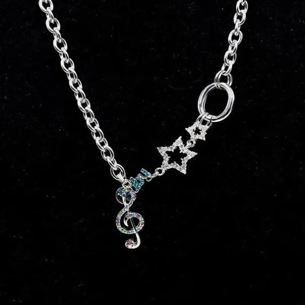 Necklaces & Chokers*Boogzel Clothing Bright Falling Stars Chain Necklace