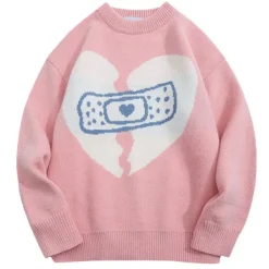 Sweaters*Boogzel Clothing Broken Heart Sweater