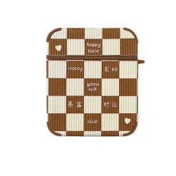 Iphone Cases*Boogzel Clothing Chessboard Airpods Case Brown