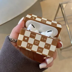Iphone Cases*Boogzel Clothing Chessboard Airpods Case Brown