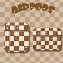 Iphone Cases*Boogzel Clothing Chessboard Airpods Case Brown