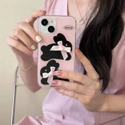 Iphone Cases*Boogzel Clothing Bunny & Bows iPhone Case Pink
