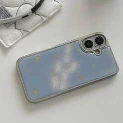 Iphone Cases*Boogzel Clothing Bunny & Stars iPhone Case Blue