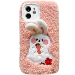 Iphone Cases*Boogzel Clothing Bunny Fluffy iPhone Case Pink
