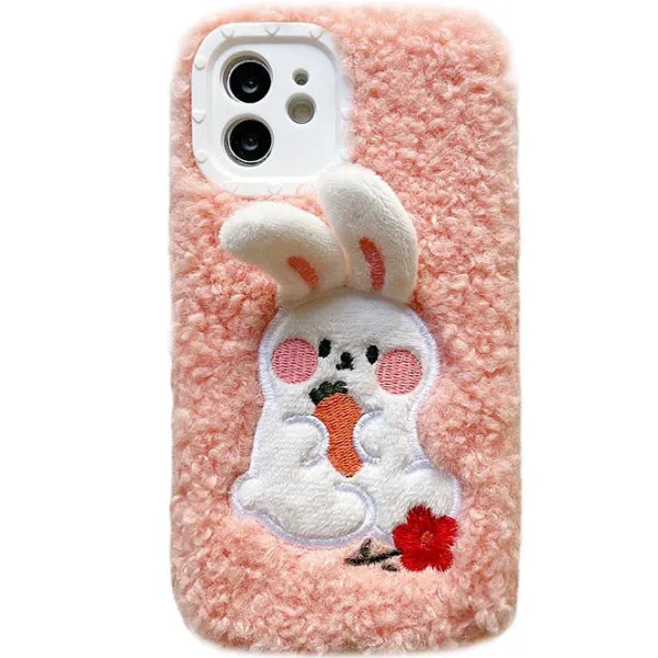 Iphone Cases*Boogzel Clothing Bunny Fluffy iPhone Case Pink