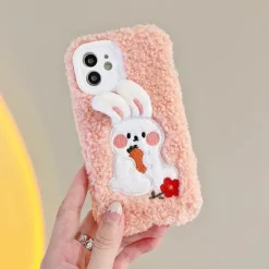 Iphone Cases*Boogzel Clothing Bunny Fluffy iPhone Case Pink