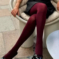 Other*Boogzel Clothing Tights Burgundy