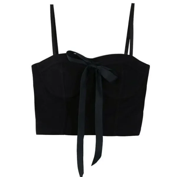 Corset Tops|Crop Tops*Boogzel Clothing Bustier Top with Front Bow