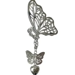 Hair Accessories*Boogzel Clothing Buttefly Grunge Hair Claw Silver