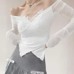 Long Sleeve Tops*Boogzel Clothing Butterfly Cut Out Long Sleeve Top