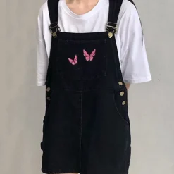 Dresses & Rompers*Boogzel Clothing Butterfly Dungaree Dress