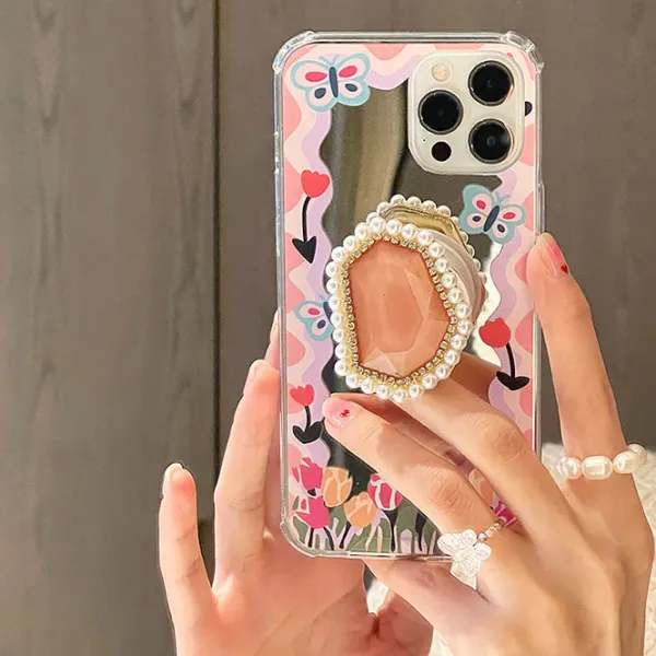 Iphone Cases*Boogzel Clothing Butterfly Flower Pearl iPhone Case