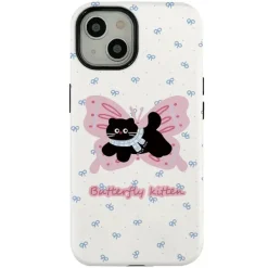 Iphone Cases*Boogzel Clothing Butterfly Kitten iPhone Case White