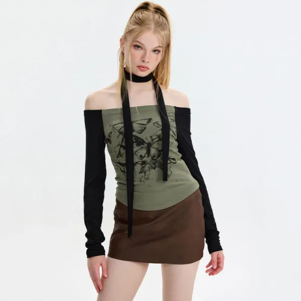 Long Sleeve Tops*Boogzel Clothing Butterfly Long Sleeve Top