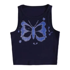 Crop Tops*Boogzel Clothing Butterfly Mini Crop Top