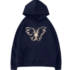 Hoodies*Boogzel Clothing Butterfly Print Aesthetic Hoodie