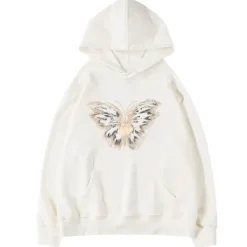 Hoodies*Boogzel Clothing Butterfly Print Aesthetic Hoodie