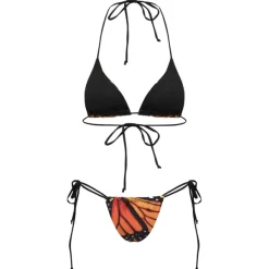 Swimwear*Boogzel Clothing Butterfly Print Bikini Set Orange