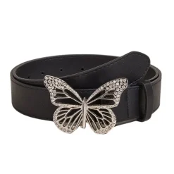 Belts & Chains*Boogzel Clothing Butterfly Rhinestone Buckle Belt