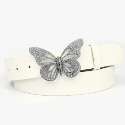 Belts & Chains*Boogzel Clothing Butterfly Rhinestone Buckle Belt