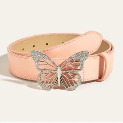 Belts & Chains*Boogzel Clothing Butterfly Rhinestone Buckle Belt