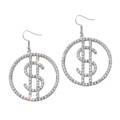 Earrings*Boogzel Clothing Ca$h Only Earrings Silver