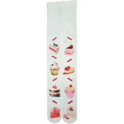 Other*Boogzel Clothing Cake Print Tights Pink