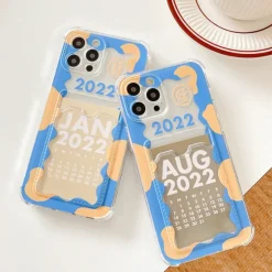 Iphone Cases*Boogzel Clothing Calendar Card iPhone Case Blue/yellow