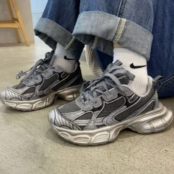 Mad|Aesthetic Sneakers*Boogzel Clothing Casual Friday Aesthetic Silver Sneakers