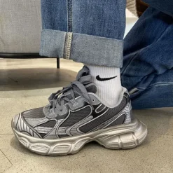 Mad|Aesthetic Sneakers*Boogzel Clothing Casual Friday Aesthetic Silver Sneakers