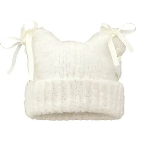 Hats*Boogzel Clothing Cat Ear Beanie with Bows