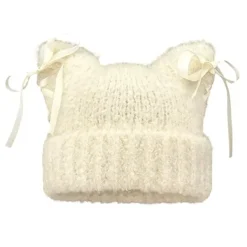 Hats*Boogzel Clothing Cat Ear Beanie with Bows