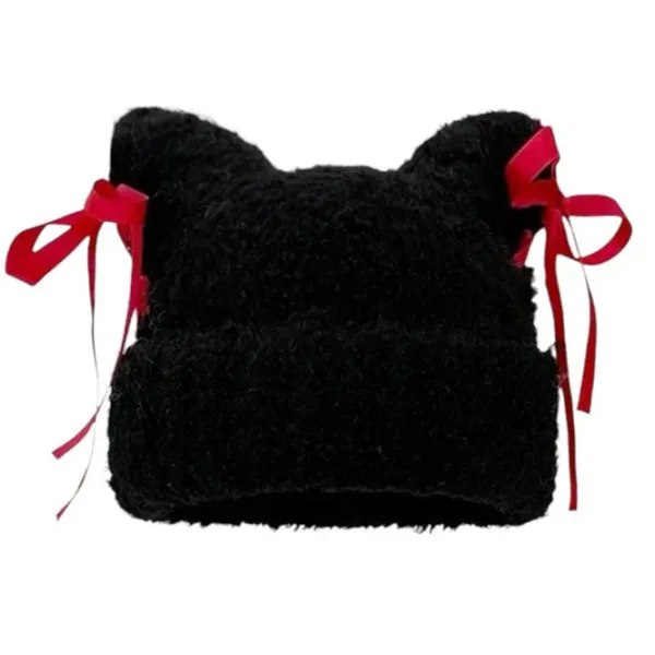 Hats*Boogzel Clothing Cat Ear Beanie with Bows
