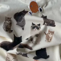 Aesthetic T-Shirts & Graphic Tees*Boogzel Clothing Cat Print Aesthetic T-Shirt