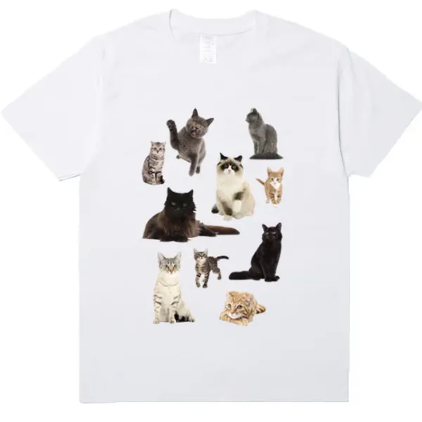 Aesthetic T-Shirts & Graphic Tees*Boogzel Clothing Cat Print Aesthetic T-Shirt