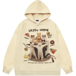 Hoodies*Boogzel Clothing Cat Squad Oversized Hoodie