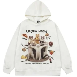 Hoodies*Boogzel Clothing Cat Squad Oversized Hoodie