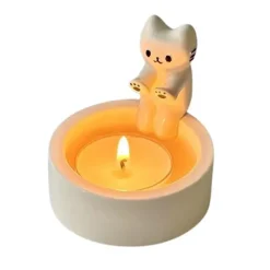Aesthetic Room Decor*Boogzel Clothing Cat Warming Paws Candle Holder