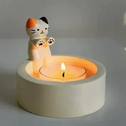Aesthetic Room Decor*Boogzel Clothing Cat Warming Paws Candle Holder