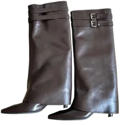 Boots / Platform Boots*Boogzel Clothing Catwalk Double Buckle Knee-High Boots