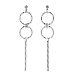 Earrings*Boogzel Clothing Cause Trouble Earrings Silver