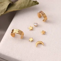 Earrings*Boogzel Clothing Celestial Aesthetic Earring Set Gold