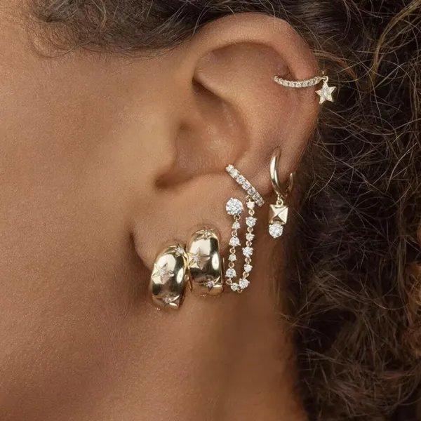 Earrings*Boogzel Clothing Celestial Magic Hoop Earrings