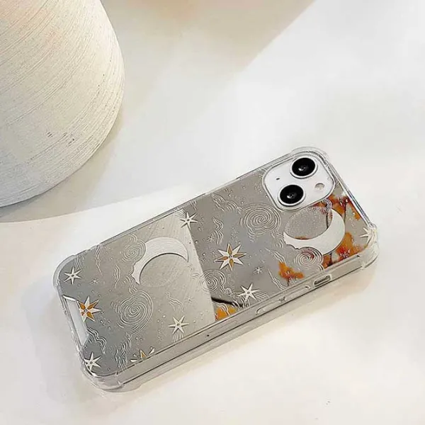 Iphone Cases*Boogzel Clothing Celestial Moon iPhone Case Clear/gold