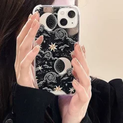 Iphone Cases*Boogzel Clothing Celestial Moon iPhone Case Clear/gold